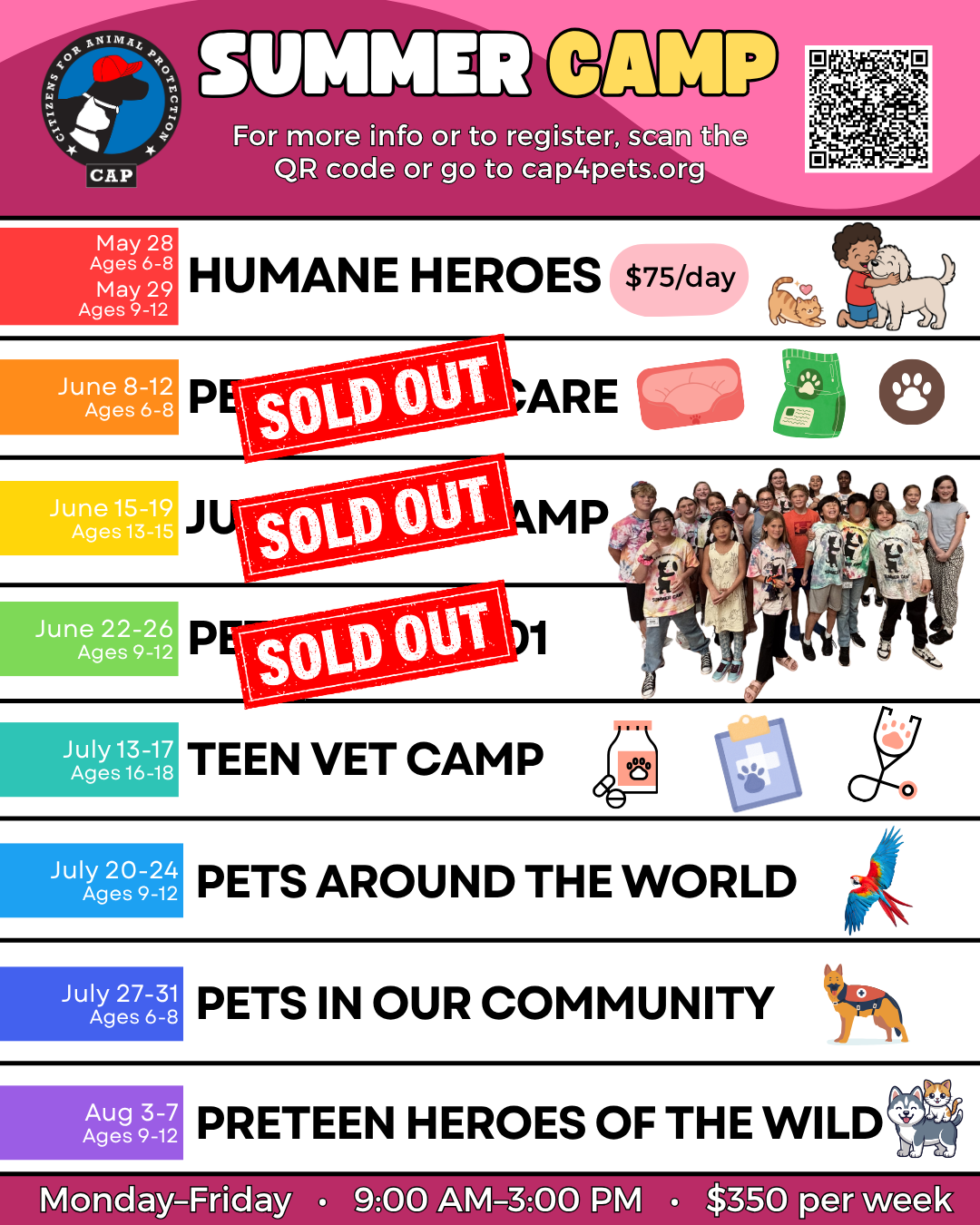 Summer Camp Print Size